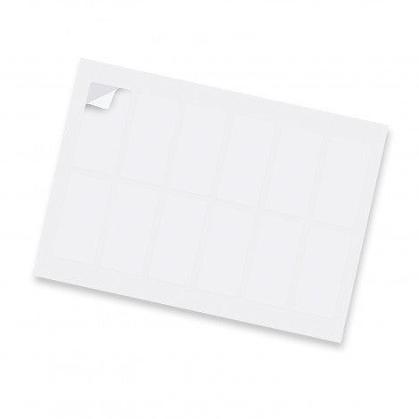 Sticker Sheet 40 x 80mm Rectangle - Matte