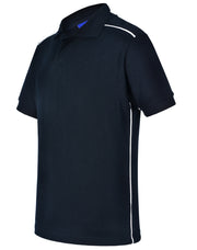 Men's pure cotton contrast piping
