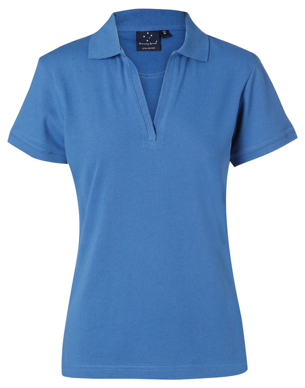 ladies S/S pique polo