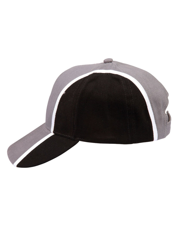 H/B/C tri-color baseball cap