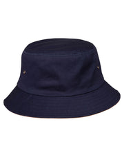 contrasting underbrim bucket hat