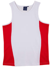 Men's cooldry contrast mesh singlet