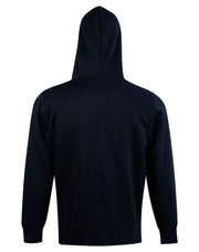 Adult's Close Front Contrast Fleecy Hoodie