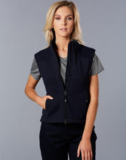 Ladies' bonded polar fleece vest