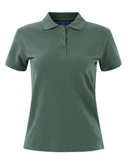 ladies cotton stretch polo