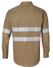 Cotton Drill L/S Work Shirt 3M Tapes