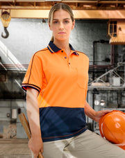 Hi-Vis Sustainable Cool-Breeze Truedry Safety S/S Polo