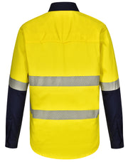 Hi-Vis Cool-Breeze Safety L/S Shirt (Segmented Tape)