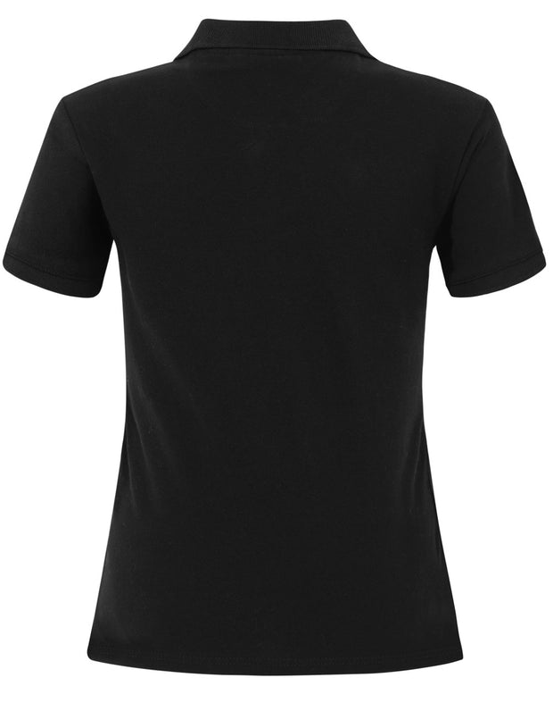 ladies cotton stretch polo
