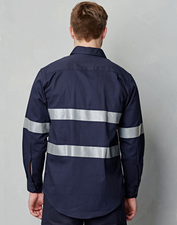 Cotton Drill L/S Work Shirt 3M Tapes