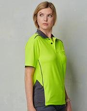 Hi-Vis Bamboo Charcoal Vented S/S Polo