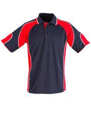 Men's Cooldry Contrast Polo With Sleeve Panel