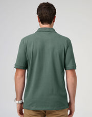 Men's cotton stretch polo