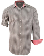 Men's Gingham Check Roll-up L/S Shirt