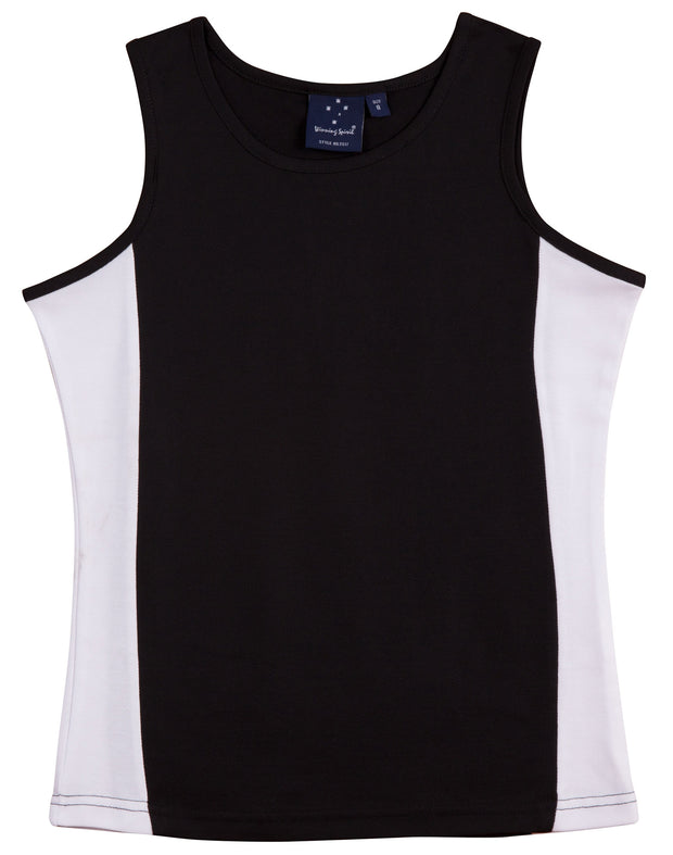 ladies truedry contrast singlet