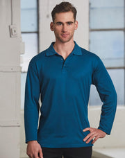 Men's Cotton Back Truedry L/S Polo