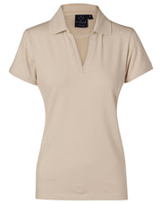 ladies S/S pique polo