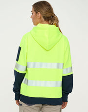 Hi-Vis Two Tone Safety Hoodie With Segmented Tapes