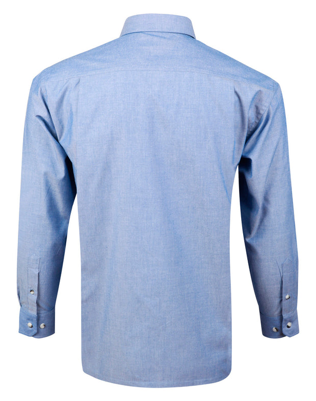 Mens w/f chambray shirt L/S