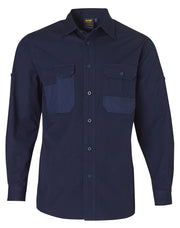 Fine Duck Weave Dura-Wear Long Sleeve Work Shirt