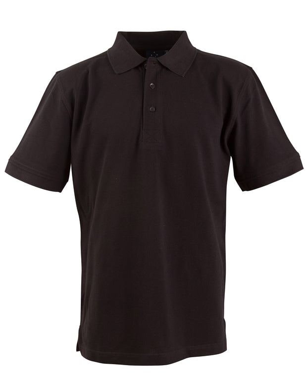 mens S/S pique polo