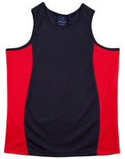 Men's cooldry contrast mesh singlet