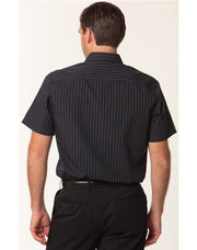 Men's Pin Stripe Short Sleeve Shirt
