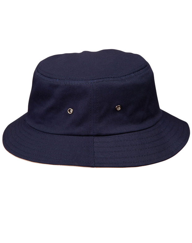contrasting underbrim bucket hat