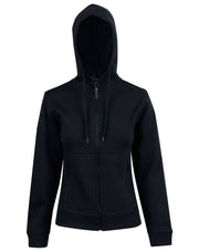 Ladies' Full Zip Contrast Fleece Hoodie
