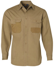 Fine Duck Weave Dura-Wear Long Sleeve Work Shirt