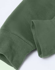 Adult's Close Front Contrast Fleecy Hoodie