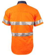 Men's Hi-Vis Cool Breeze Safety S/S Shirt (3M Tape)