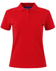 ladies cotton stretch polo
