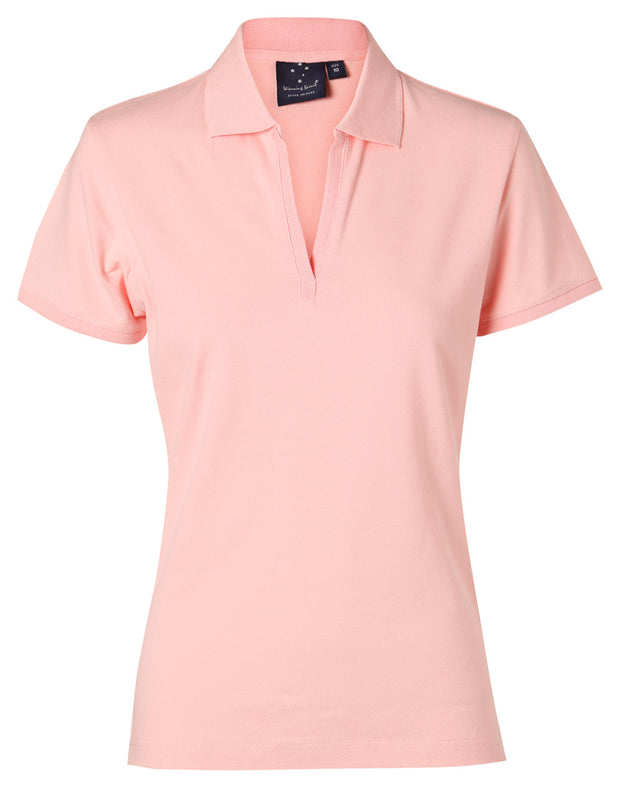 ladies S/S pique polo