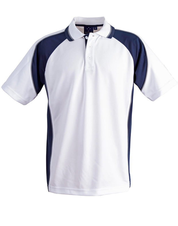 mens mini waffle coold polo