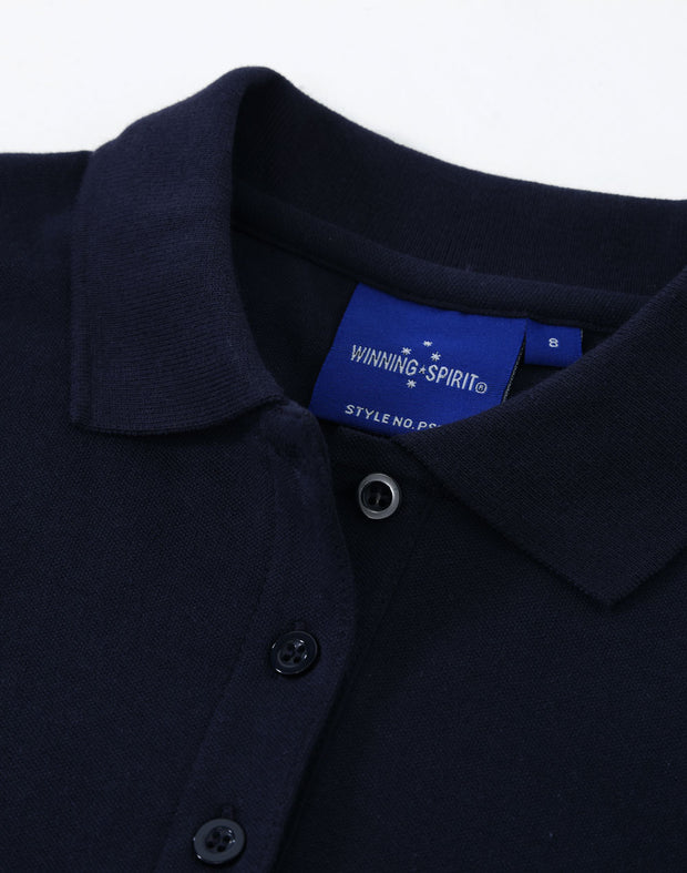 ladies cotton stretch polo