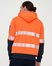 Hi-Vis Two Tone Safety Hoodie With Segmented Tapes