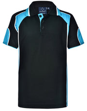 Kid's Cooldry Contrast Polo With Sleeve Panel