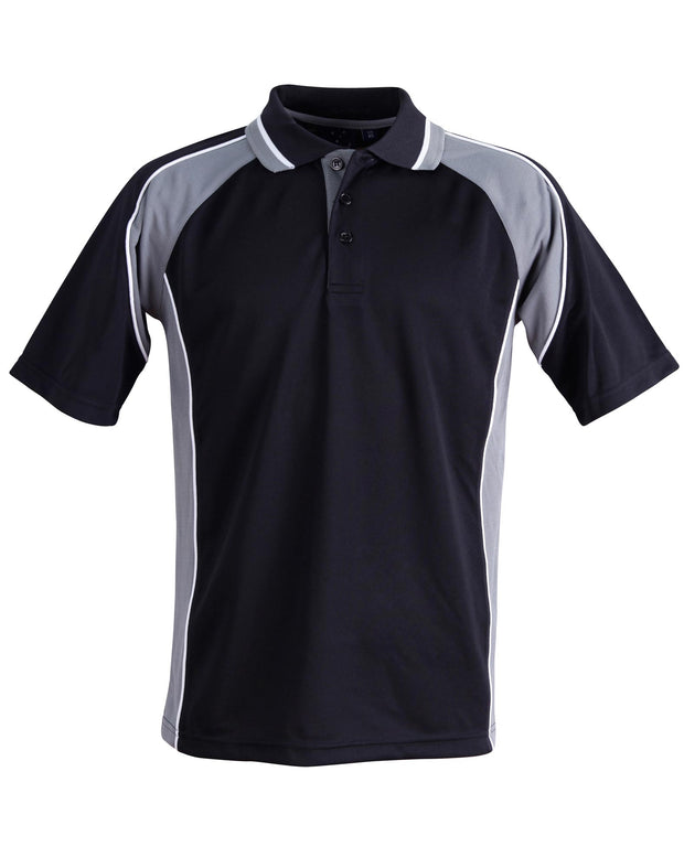 mens mini waffle coold polo