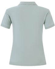ladies cotton stretch polo