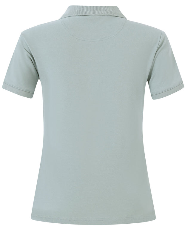 ladies cotton stretch polo