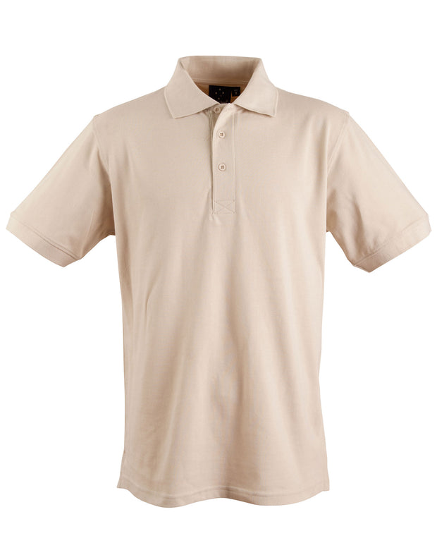 mens S/S pique polo