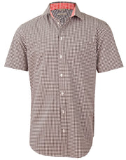 Men's Gingham Check S/S Shirt