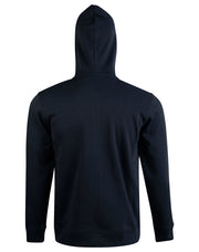 Men's Full Zip Contrast Fleece Hoodie