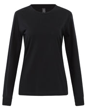 Ladies' Premium Cotton Face L/S Tee Shirt