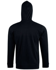 Men's Full Zip Contrast Fleece Hoodie
