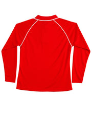 Ladies' cooldry raglan L/S polo