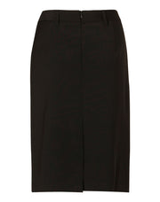 Women's Mid Length Lined Pencil Skirt in Wool Stretch