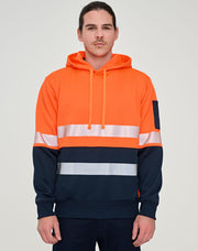 Hi-Vis Two Tone Safety Hoodie With Segmented Tapes