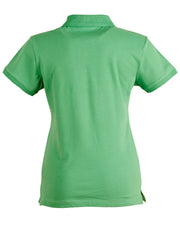 ladies cotton stretch polo